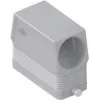 ILME MFO16L40 Hochprofil-Kabelgehäuse, Größe 77.27, Seiteneingang M40, 2 Hebel, Druckguss-Aluminium, Grau