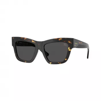 Burberry BE4449F410687 Damen-Sonnenbrille, Havana-Rahmen, braune Gläser, 53/19/140 mm