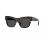 Burberry BE4449F410687 Damen-Sonnenbrille, Havana-Rahmen, braune Gläser, 53/19/140 mm