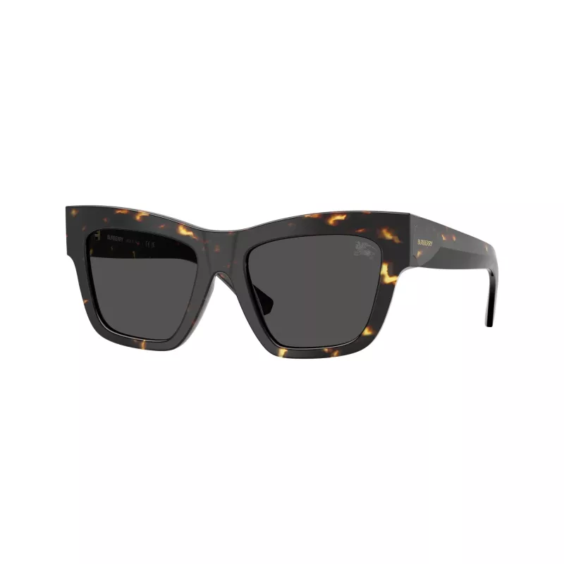 Burberry BE4449F410687 Damen-Sonnenbrille, Havana-Rahmen, braune Gläser, 53/19/140 mm