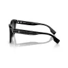 Burberry BE439130018G5 Damen-Sonnenbrille, quadratisch, Acetat, schwarzer Rahmen, graue Gradientgläser, 54mm