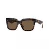 Burberry BE4419-300273 Damen-Sonnenbrille, Havana-Rahmen, Braune Gradient-Gläser, 54mm