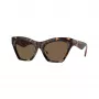 Burberry BE4420U300273 Damen-Sonnenbrille, quadratisch, Dark Havana Rahmen, braune Gradient-Gläser, 55mm