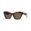 Burberry BE4420U300273 Damen-Sonnenbrille, quadratisch, Dark Havana Rahmen, braune Gradient-Gläser, 55mm