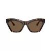 Burberry BE4420U300273 Damen-Sonnenbrille, quadratisch, Dark Havana Rahmen, braune Gradient-Gläser, 55mm
