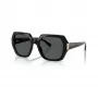 VOGUE Damen VO5612SBW4487 Eckige Sonnenbrille Schwarz/Grau 55mm