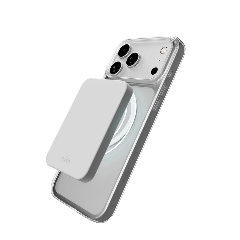 PURO Mag Cover für Apple iPhone 17 Pro - Transparent Grau Rose PUIPC17P6303MAGTRGRS