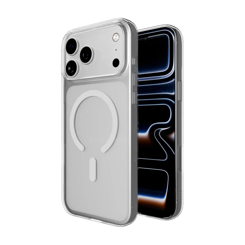 PURO Mag Cover für Apple iPhone 17 Pro - Transparent Grau Rose PUIPC17P6303MAGTRGRS