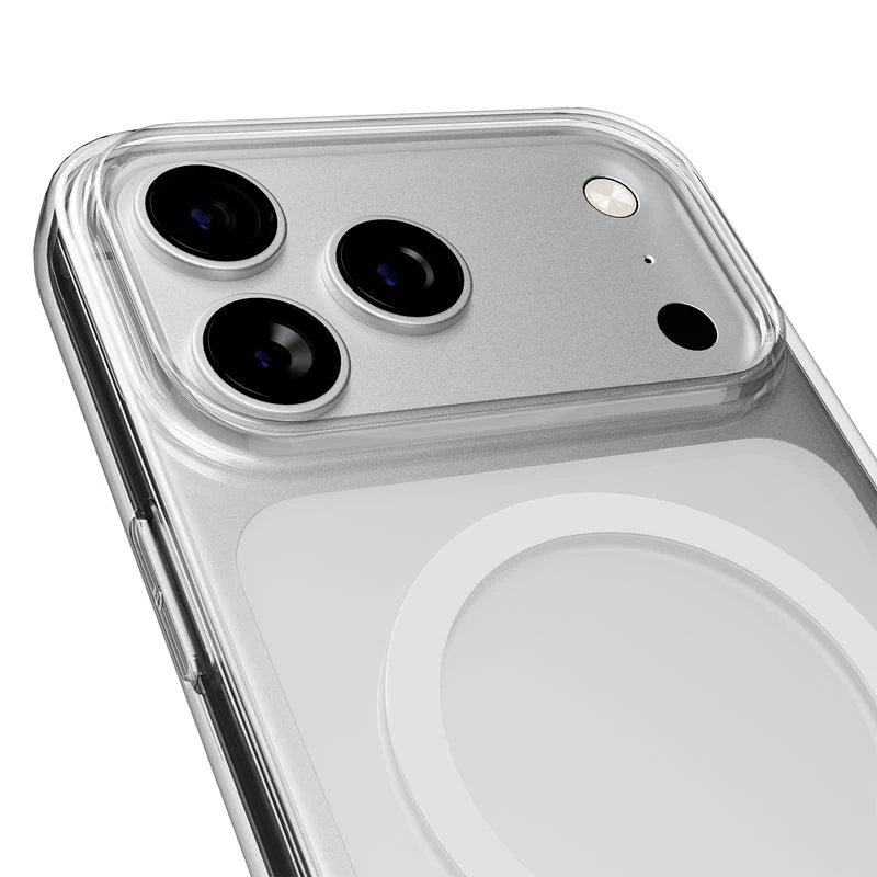 PURO Mag Cover für Apple iPhone 17 Pro - Transparent Grau Rose PUIPC17P6303MAGTRGRS