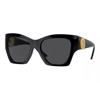Versace VE4452 GB1/87 Damen Cat-Eye Sonnenbrille Schwarz/Grau 54mm