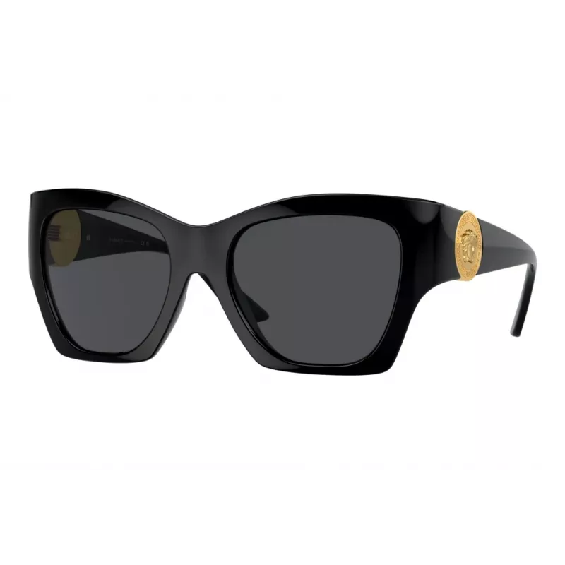 Versace VE4452 GB1/87 Damen Cat-Eye Sonnenbrille Schwarz/Grau 54mm