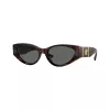 Versace VE4454-542987 Damen Cat-Eye-Sonnenbrille, Havanna/Dunkelgrau, 55mm