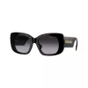 Burberry BE4410-30018G Damen-Sonnenbrille – Schwarzer Rahmen, Graue Gradient-Gläser, 52mm
