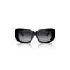 Burberry BE4410-30018G Damen-Sonnenbrille – Schwarzer Rahmen, Graue Gradient-Gläser, 52mm