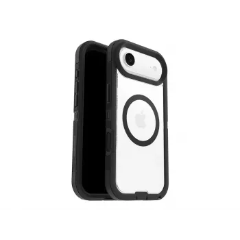 OtterBox Defender Series Pro XT Rückseitige Abdeckung für Apple iPhone Air - MagSafe-kompatibel, Dark Side (Transparent/Schwarz) 77-98498