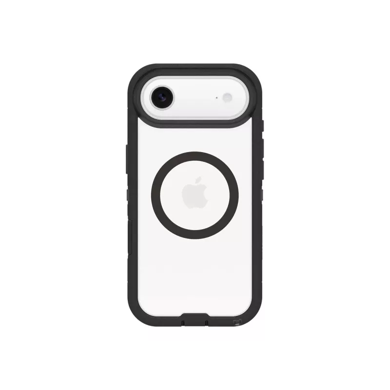 OtterBox Defender Series Pro XT Rückseitige Abdeckung für Apple iPhone Air - MagSafe-kompatibel, Dark Side (Transparent/Schwarz) 77-98498