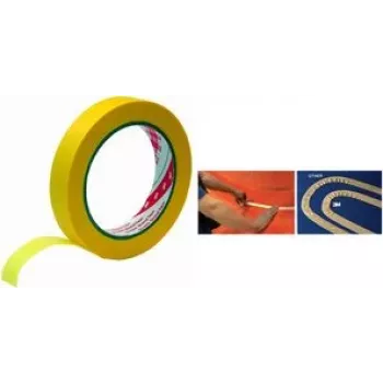 3M Painter's Masking Tape 244 Gold, 24 mm x 50 m, 0,08 mm, extra dünn und anpassungsfähig für professionelles Lackieren - 1 Rolle 2442450