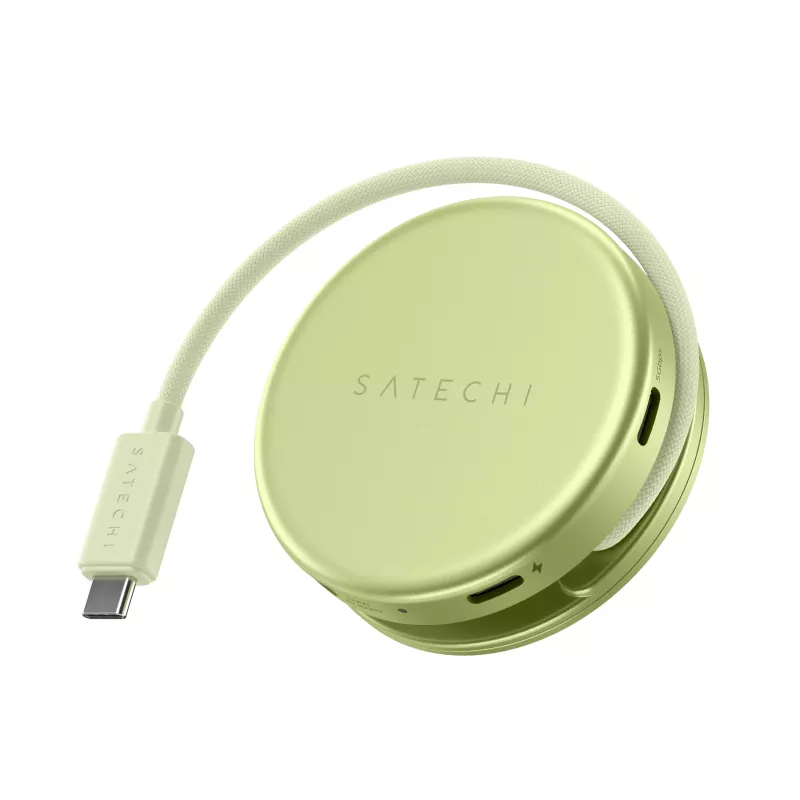 Satechi OntheGo 5-in-1 Multiport Adapter - USB-C Hub mit 4K HDMI, USB-C 5Gbps, USB-A 5Gbps, SD-Kartenleser, 60W PD Pass-through (Citrus)