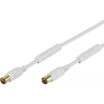 Vivanco SAT-Antennenanschlusskabel 10 m Weiß (VVAN100FEDBGW)