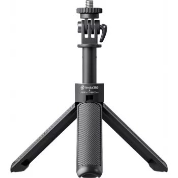 Insta360 Mini 2-in-1 Stativ Selfie-Stick für Action-Kameras, 1/4 inch Schraube, Aluminiumlegierung, Schwarz CINSAAVB