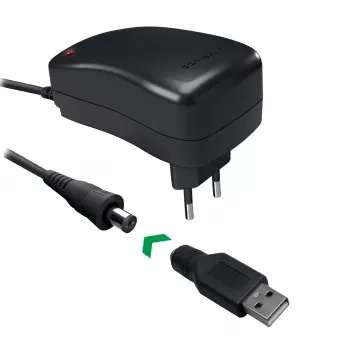 Vivanco Universal AC/DC Netzteil 27W mit 7 DC-Steckern und USB-Anschluss VVITADAPT27WUN