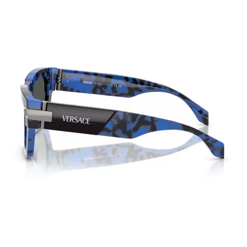 Versace VE4464-545887 Damen Cat-Eye Sonnenbrille, Schwarz/Grau, 55mm