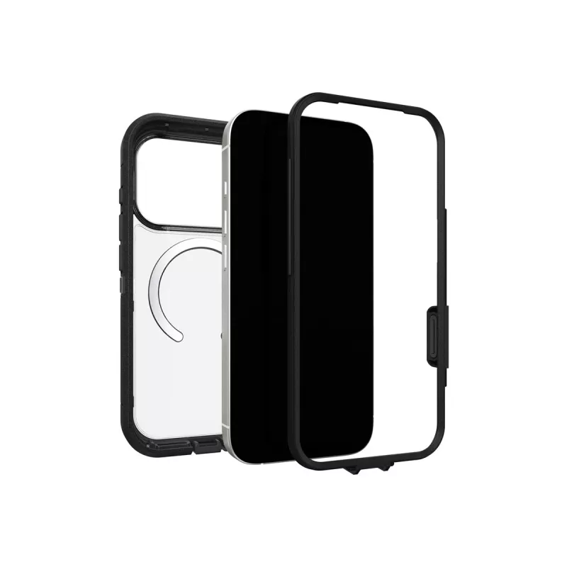 OtterBox Defender Series XT Clear Camera Control Hülle für Apple iPhone 17 Pro – Transparent/Schwarz 77-98518