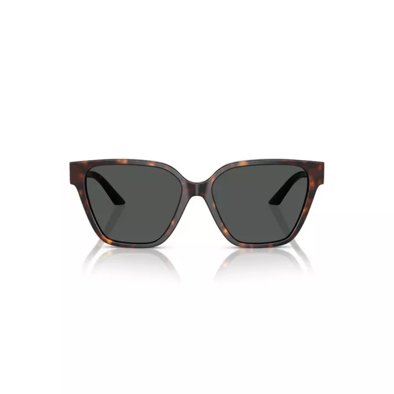 Versace VE4471B10887 Damen-Sonnenbrille – Havana-Rahmen, dunkelgraue Gläser, 56mm