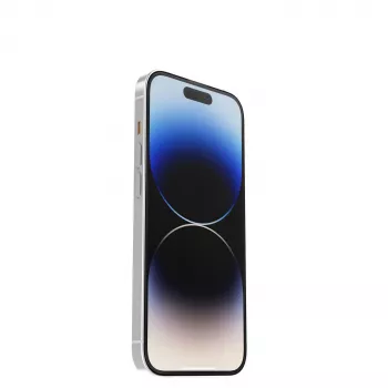 OtterBox Trusted Glass Displayschutzfolie für Apple iPhone 14 Pro Max – gehärtetes Glas, klar, 9H Härte, antimikrobiell, oleophob, einfache Installation mit Screen Machine 77-88923