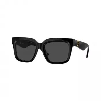 Burberry BE4419-300187 Damen-Sonnenbrille, schwarzes Gestell, graue Gläser, 54mm