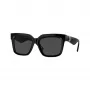 Burberry BE4419-300187 Damen-Sonnenbrille, schwarzes Gestell, graue Gläser, 54mm