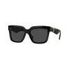 Burberry BE4419-300187 Damen-Sonnenbrille, schwarzes Gestell, graue Gläser, 54mm