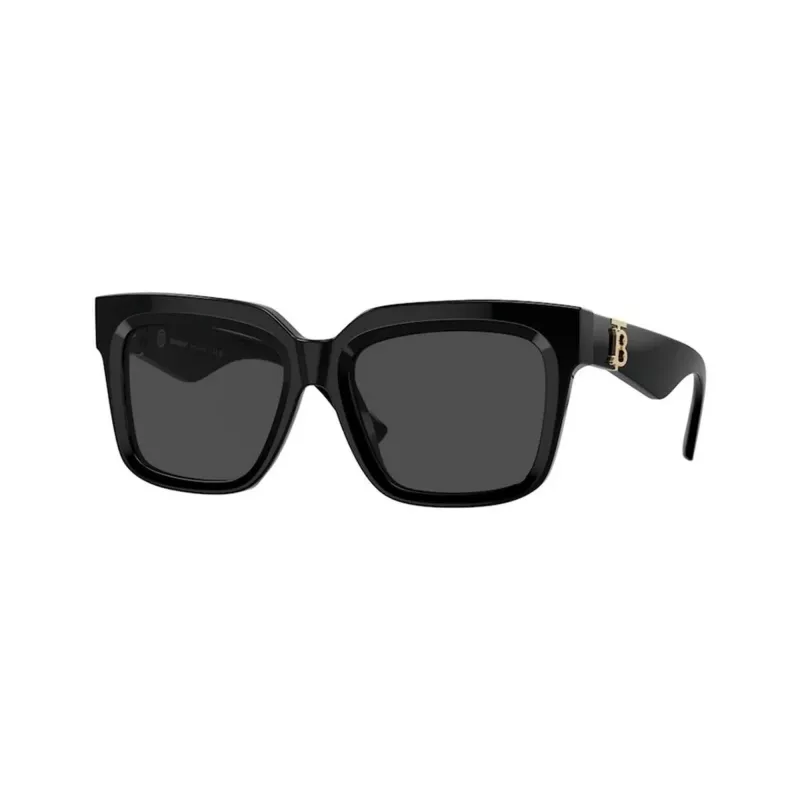 Burberry BE4419-300187 Damen-Sonnenbrille, schwarzes Gestell, graue Gläser, 54mm