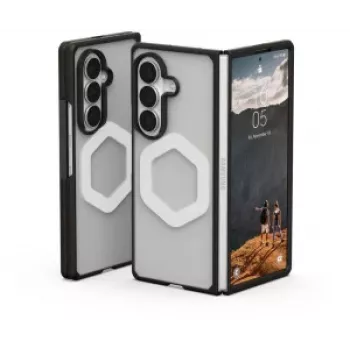 UAG Urban Armor Gear Mouve Hülle mit Magnetmodul für Samsung Galaxy Z Fold8 Ultra – Ice (Transparent)/Schwarz 214560114343