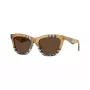 Burberry BE4435-414673 Damen-Sonnenbrille, schwarzes Gestell, dunkelgraue Gläser, 53/18/140 mm
