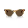 Burberry BE4435-414673 Damen-Sonnenbrille, schwarzes Gestell, dunkelgraue Gläser, 53/18/140 mm