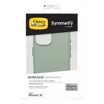OtterBox Symmetry MagSafe Hülle für iPhone 16 – Everglade Green 77-96535