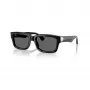 Burberry BE4443-300187 Damen-Sonnenbrille, schwarzes Gestell, graue Gläser, 55/20/145 mm