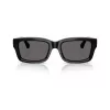 Burberry BE4443-300187 Damen-Sonnenbrille, schwarzes Gestell, graue Gläser, 55/20/145 mm
