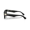 Burberry BE4443-300187 Damen-Sonnenbrille, schwarzes Gestell, graue Gläser, 55/20/145 mm
