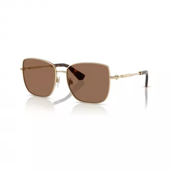 Burberry BE3158-110973 Damen-Sonnenbrille, Havana-Rahmen, Braune Gradient-Gläser, 58/16/145 mm