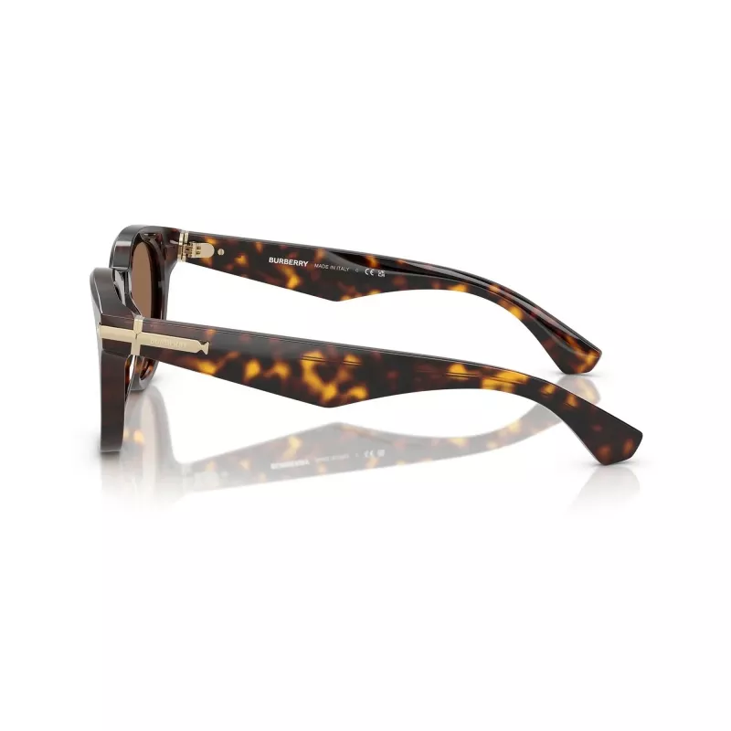 Burberry Herren BE4439F Dark Havana eckige Sonnenbrille 51/21/145 mm BE4439F300273