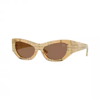 Burberry Damen BE4450U415773 eckige Sonnenbrille, Havana/Braun Gradient, 54mm