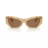 Burberry Damen BE4450U415773 eckige Sonnenbrille, Havana/Braun Gradient, 54mm