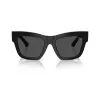 Burberry BE4449-300187 Damen Cat-Eye-Sonnenbrille, schwarzes Gestell, graue Gradientgläser, 53mm