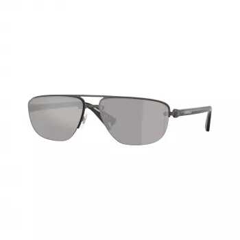 Burberry BE3164-13166G Herren Pilot Sonnenbrille, schwarzes Gestell, graue Gradient Gläser, 62mm