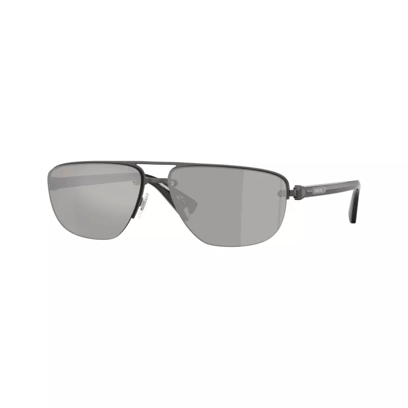 Burberry BE3164-13166G Herren Pilot Sonnenbrille, schwarzes Gestell, graue Gradient Gläser, 62mm