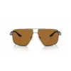 Armani Exchange AX2037S 600383 Herren Polarized Pilot Sonnenbrille, Mattschwarz/Grau, 60mm