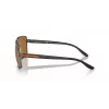 Armani Exchange AX2037S 600383 Herren Polarized Pilot Sonnenbrille, Mattschwarz/Grau, 60mm