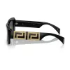 Versace VE4444UGB187 Damen Cat-Eye-Sonnenbrille, schwarzes Gestell, graue Gradient-Gläser, 54mm